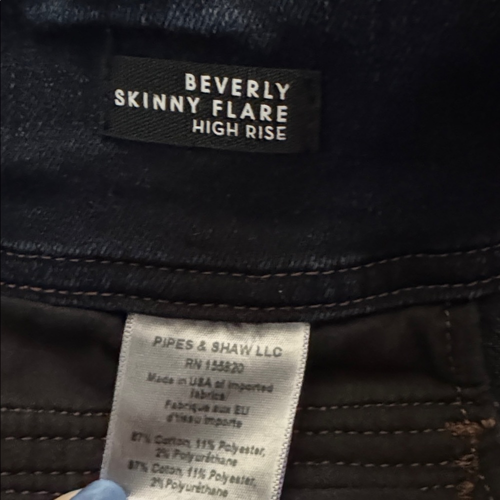 Veronica Beard Beverly High Rise Skinny Flare - Picture 7 of 8